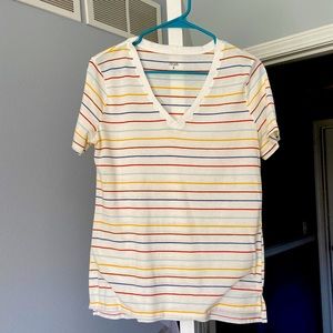 Short sleeve stripe tee